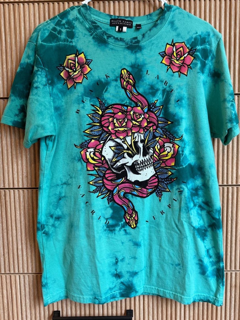 Teal Black Label Affliction T-Shirt